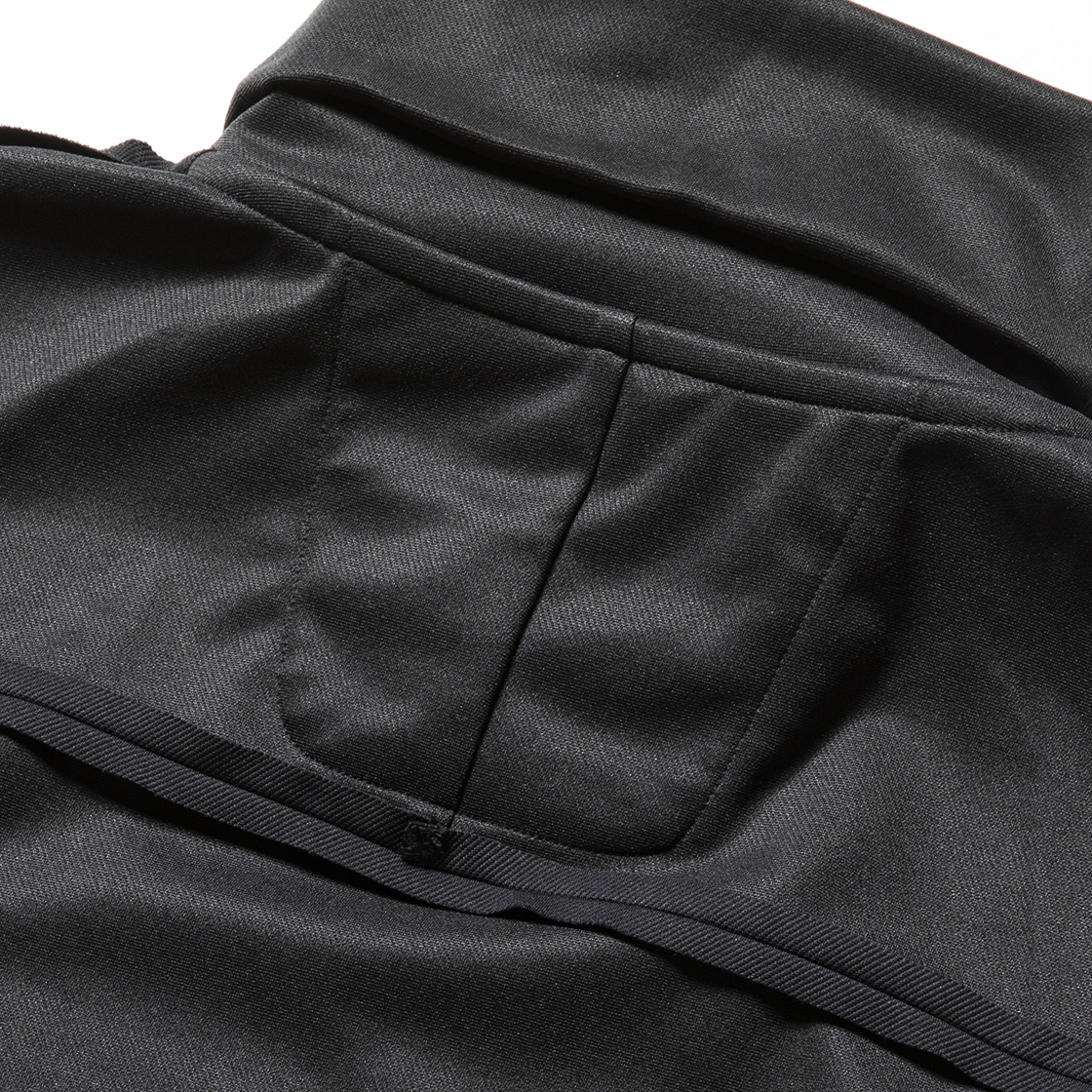 Twill Knit Turtleneck Off Black