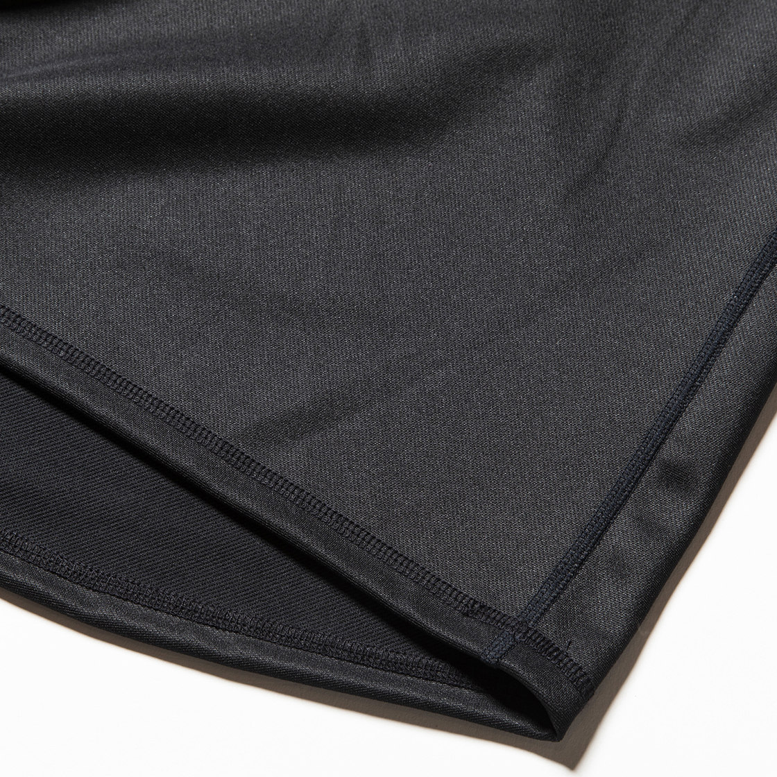 Twill Knit Half Zip Off Black