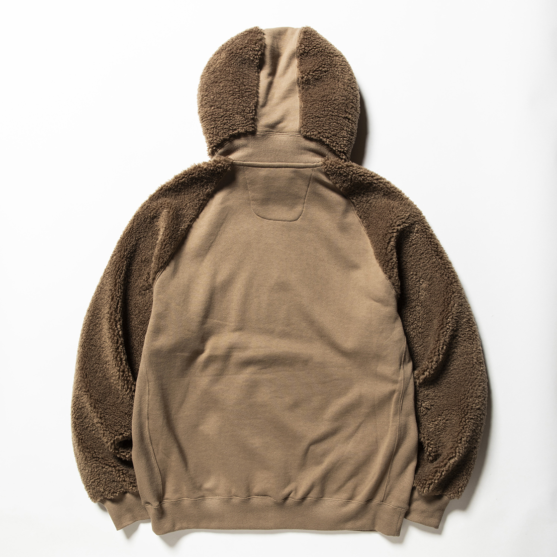 Pile Function Hoodie Beige