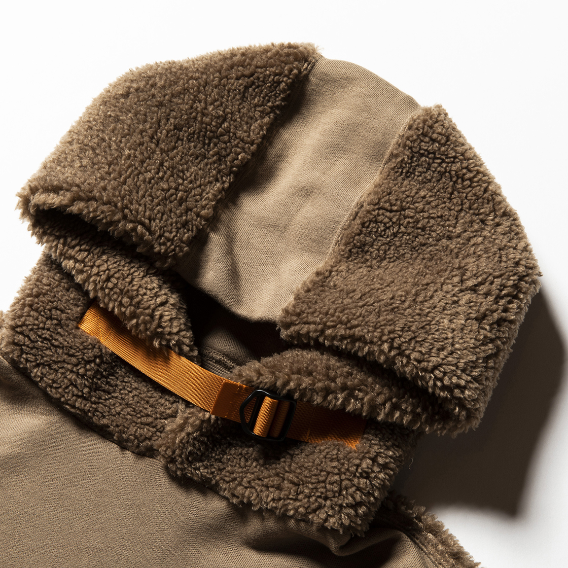 Pile Function Hoodie Beige