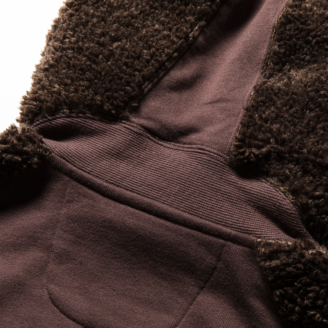 Pile Function Hoodie Brown