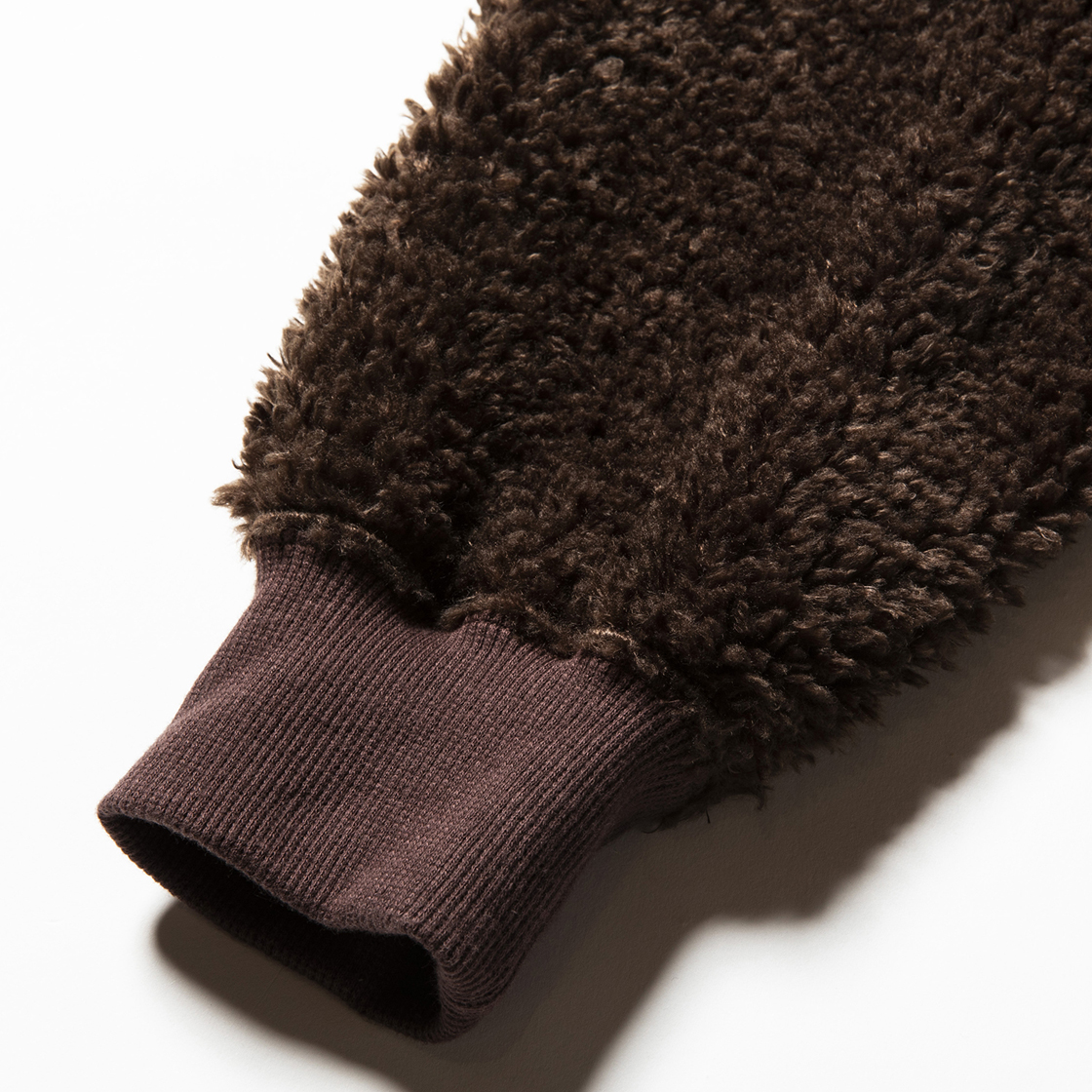 Pile Function Hoodie Brown