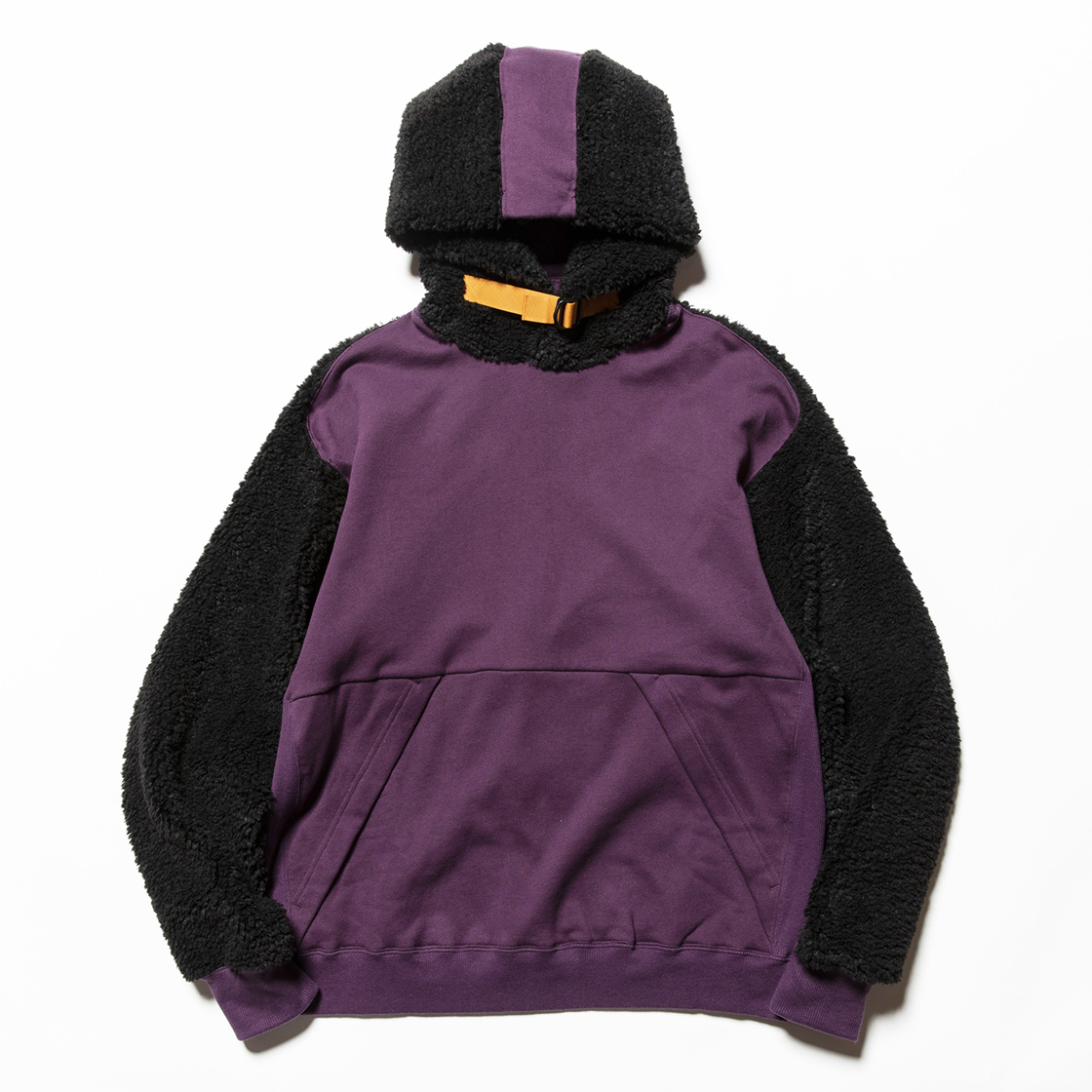 Pile Function Hoodie Purple