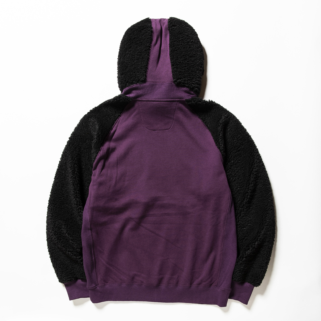 Pile Function Hoodie Purple