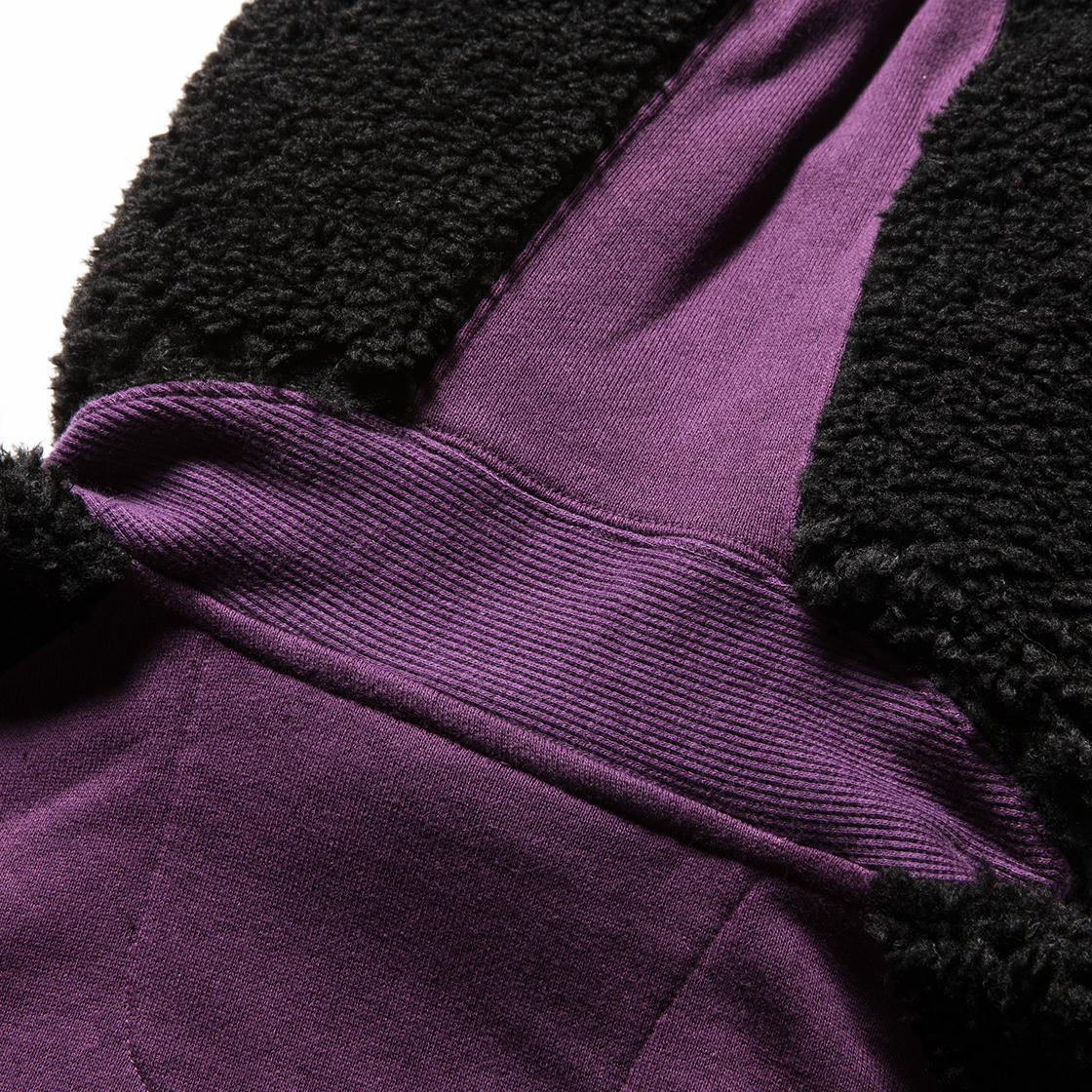 Pile Function Hoodie Purple