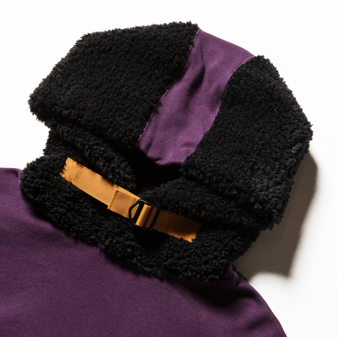 Pile Function Hoodie Purple