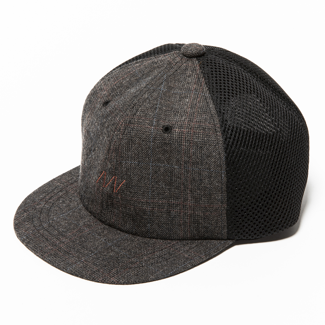 Glen Check Mesh Cap Brown