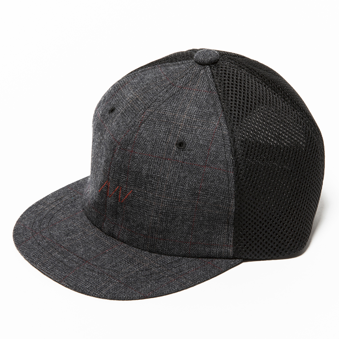 Glen Check Mesh Cap Coal