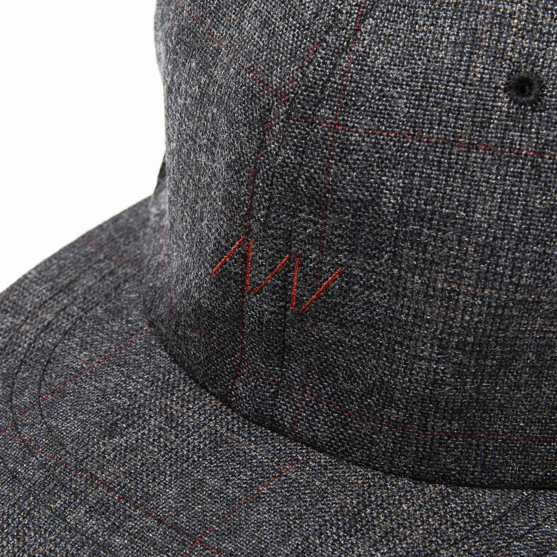 Glen Check Mesh Cap Coal