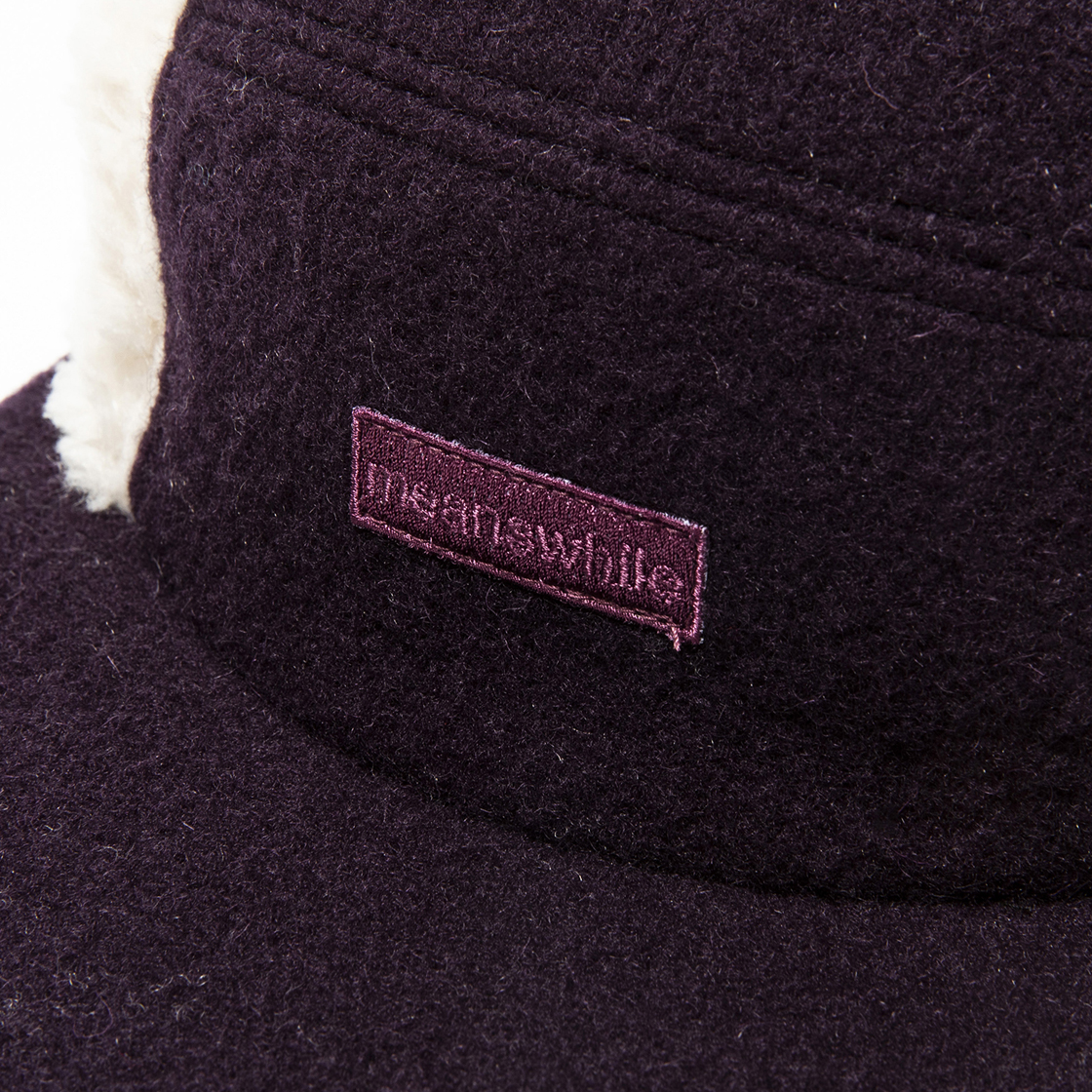 Retro Fleece Melton Jet Cap D.Purple