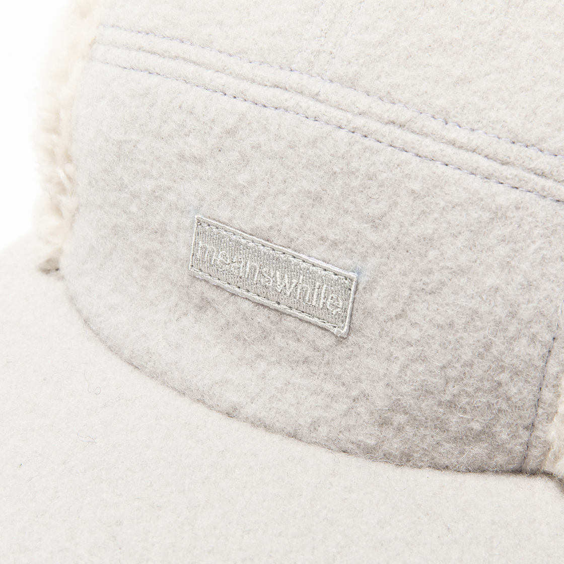 Retro Fleece Melton Jet Cap G.White