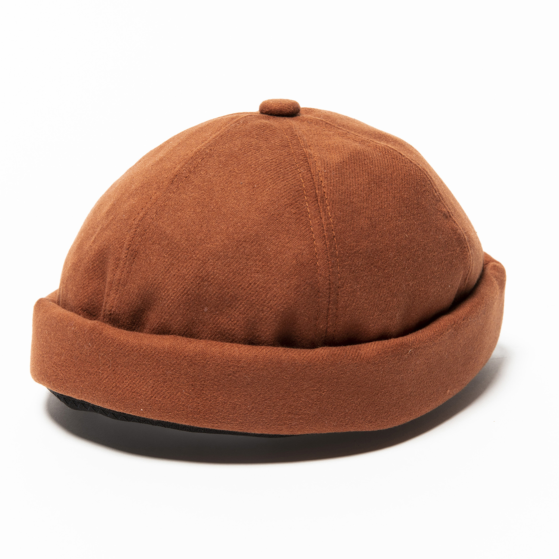 Dress Flannel Fisherman Cap Brown