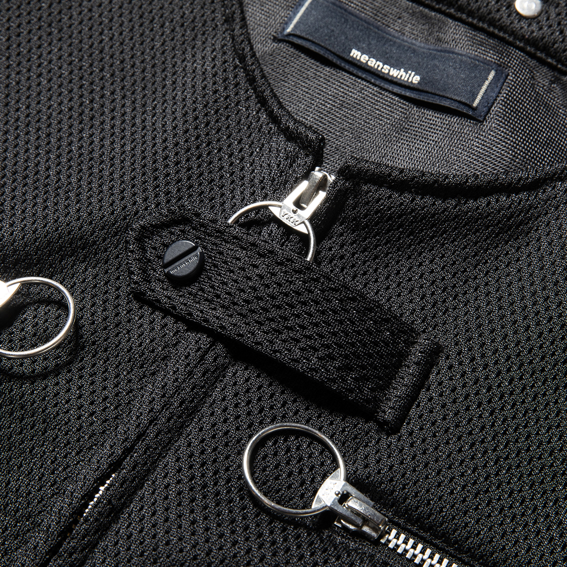 Activist Mesh Vest Bag Off Black