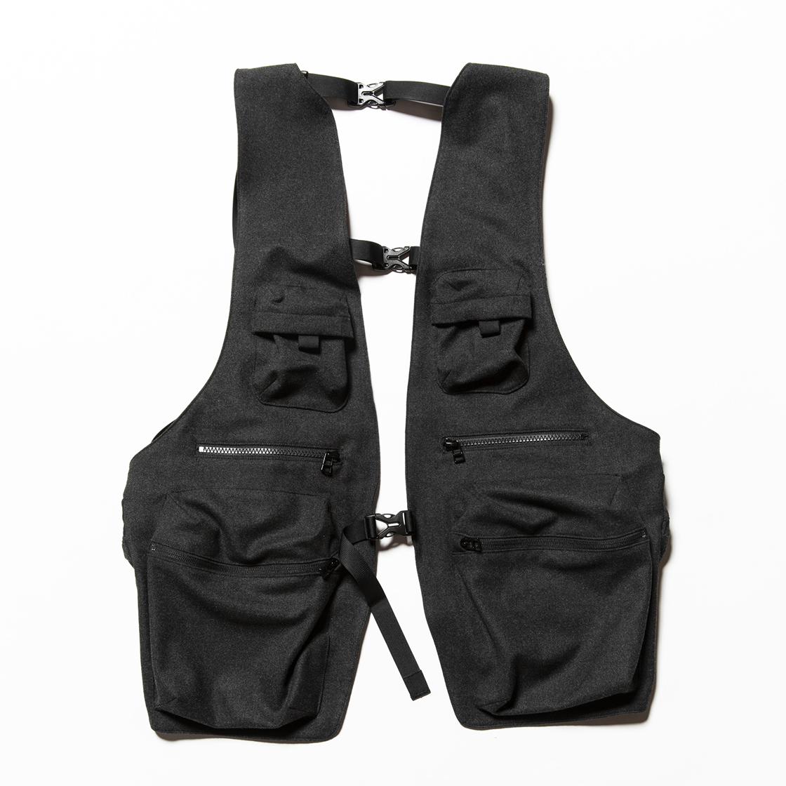Tech Cloth Split Luggage Vest Coal