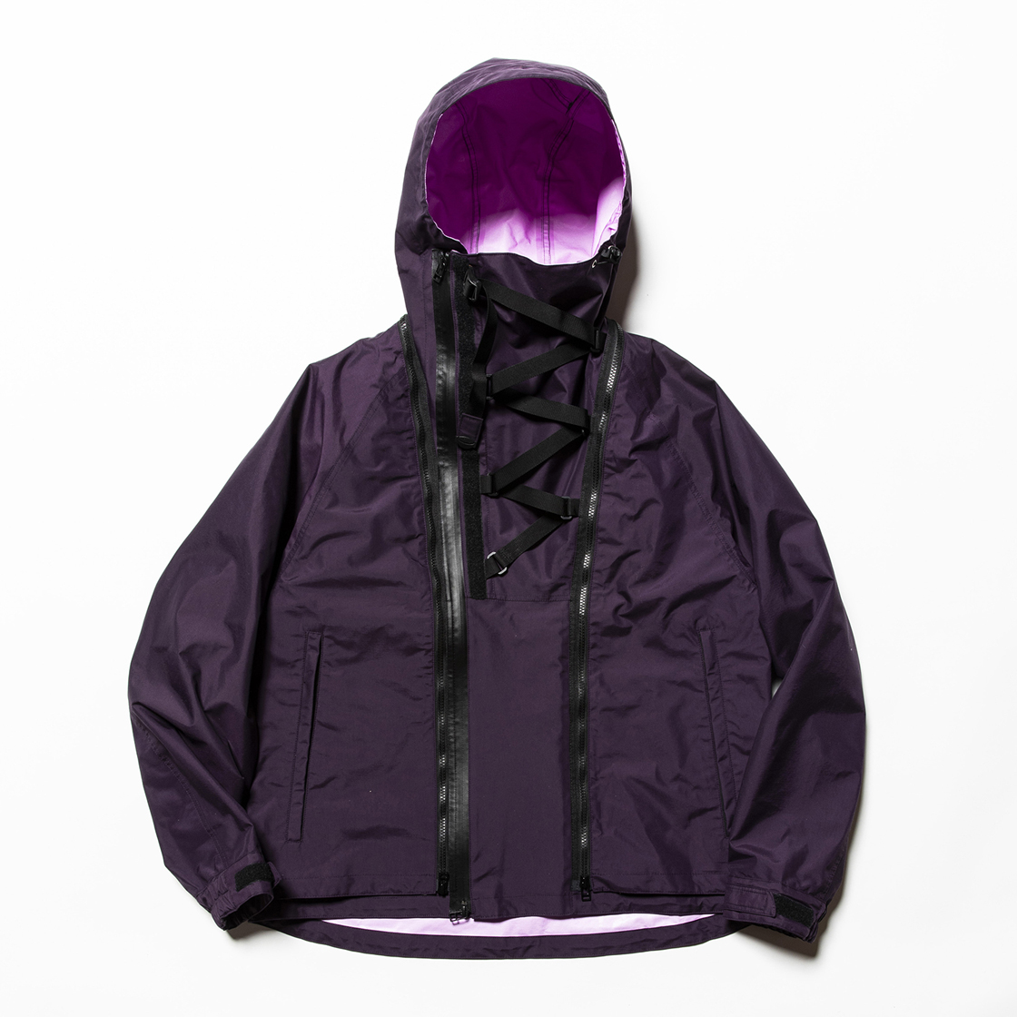 3 Layer Detachable Anorak OP Purple