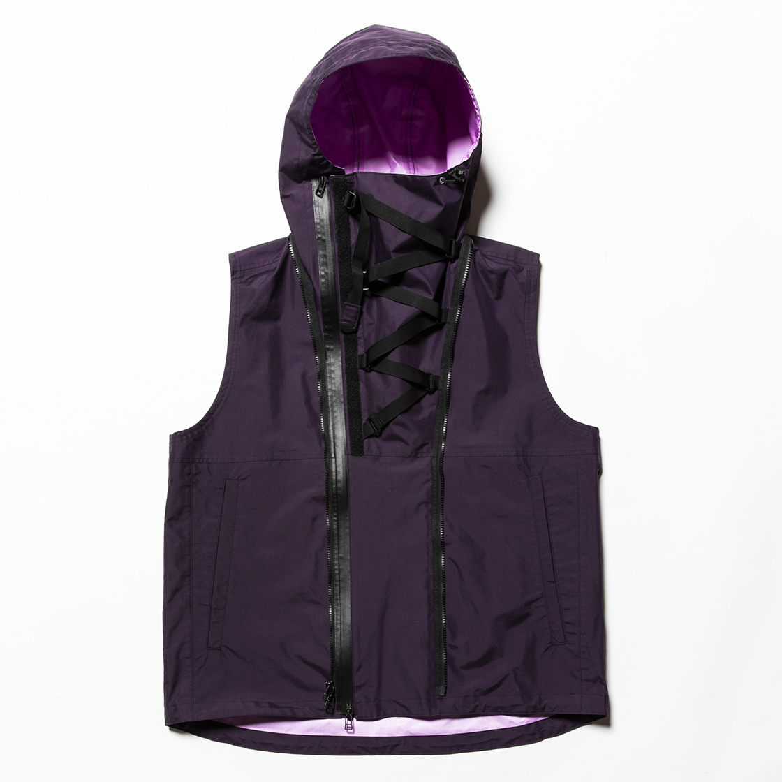 3 Layer Detachable Anorak OP Purple