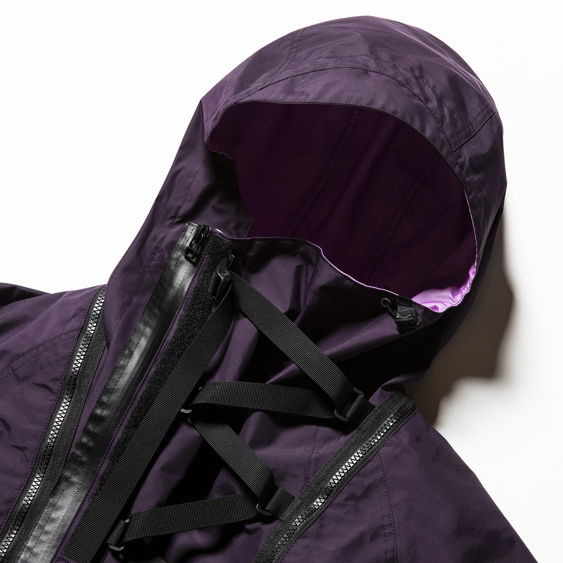 3 Layer Detachable Anorak OP Purple