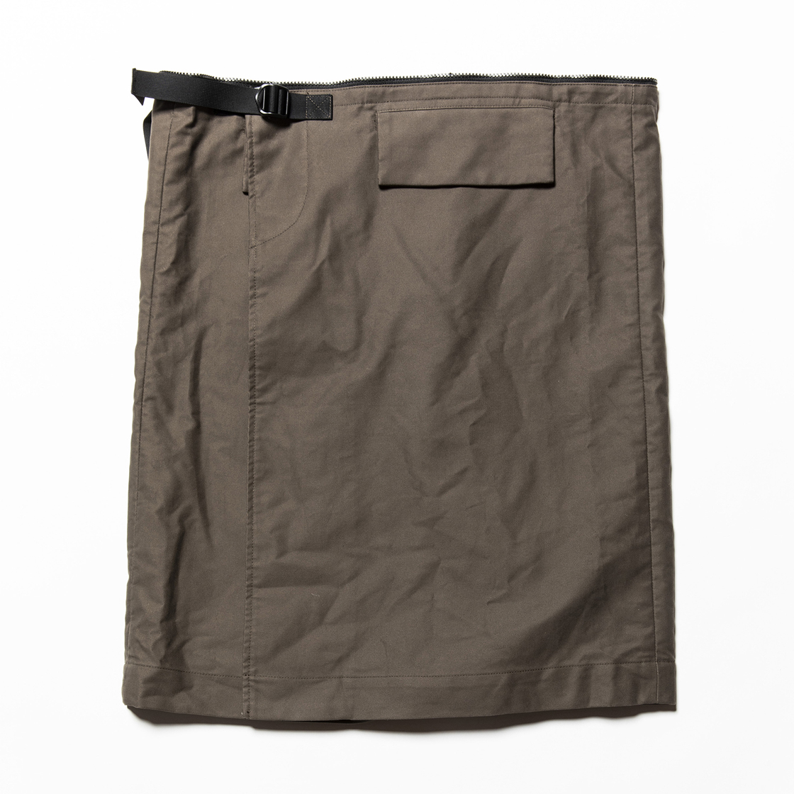 Moleskin Split Over Coat Olive