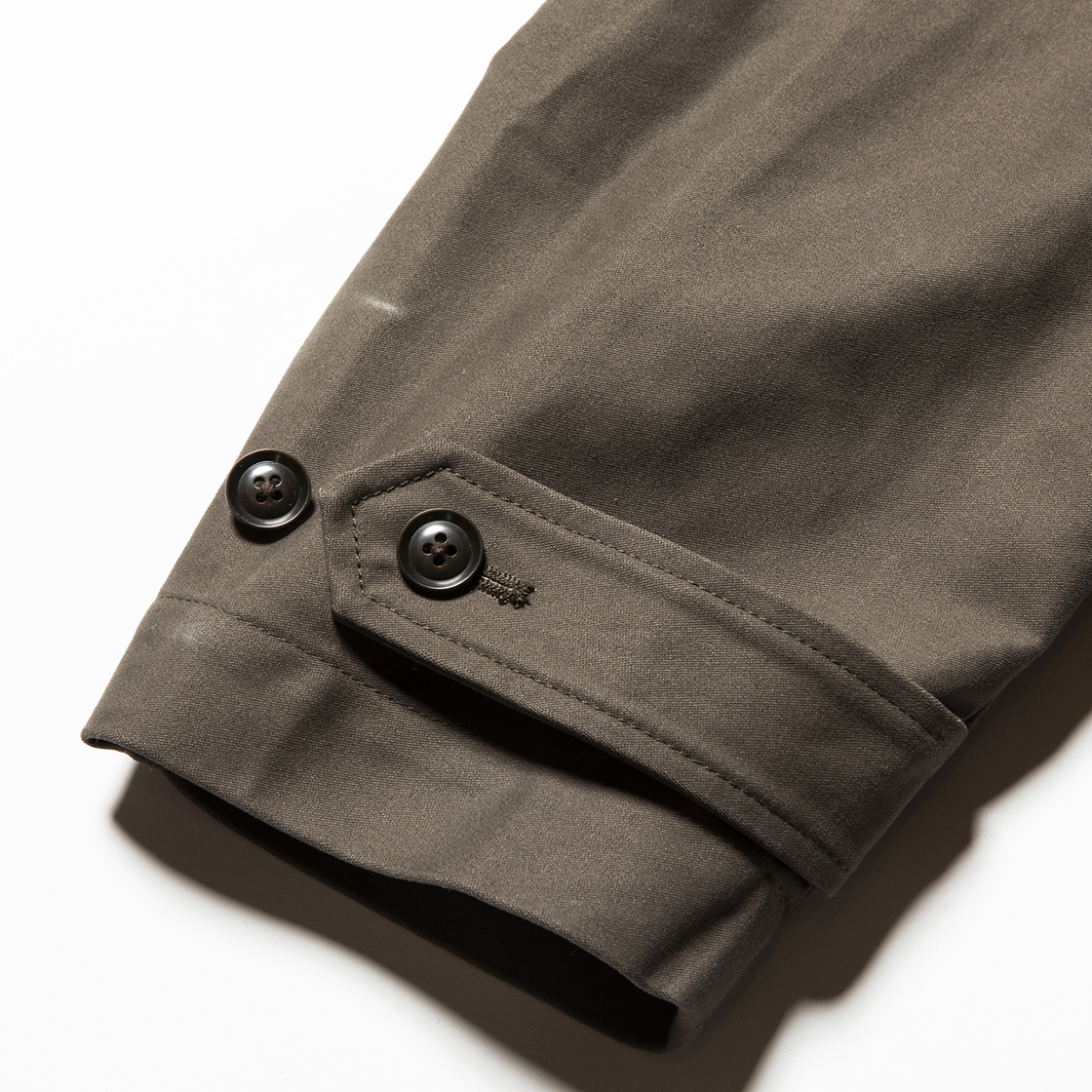 Moleskin Split Over Coat Olive