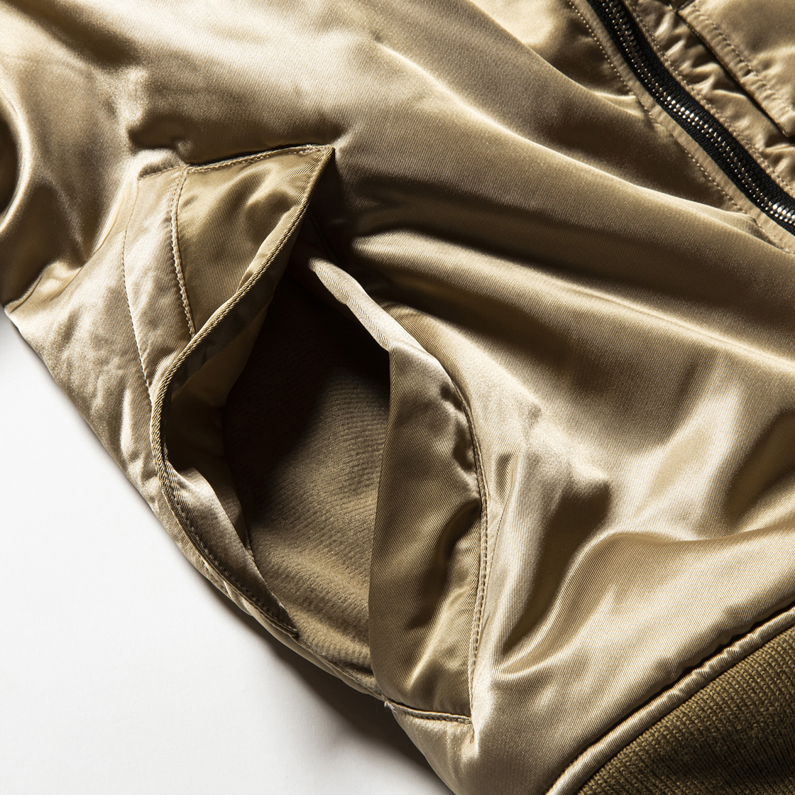 Loop Zip MA1 Beige