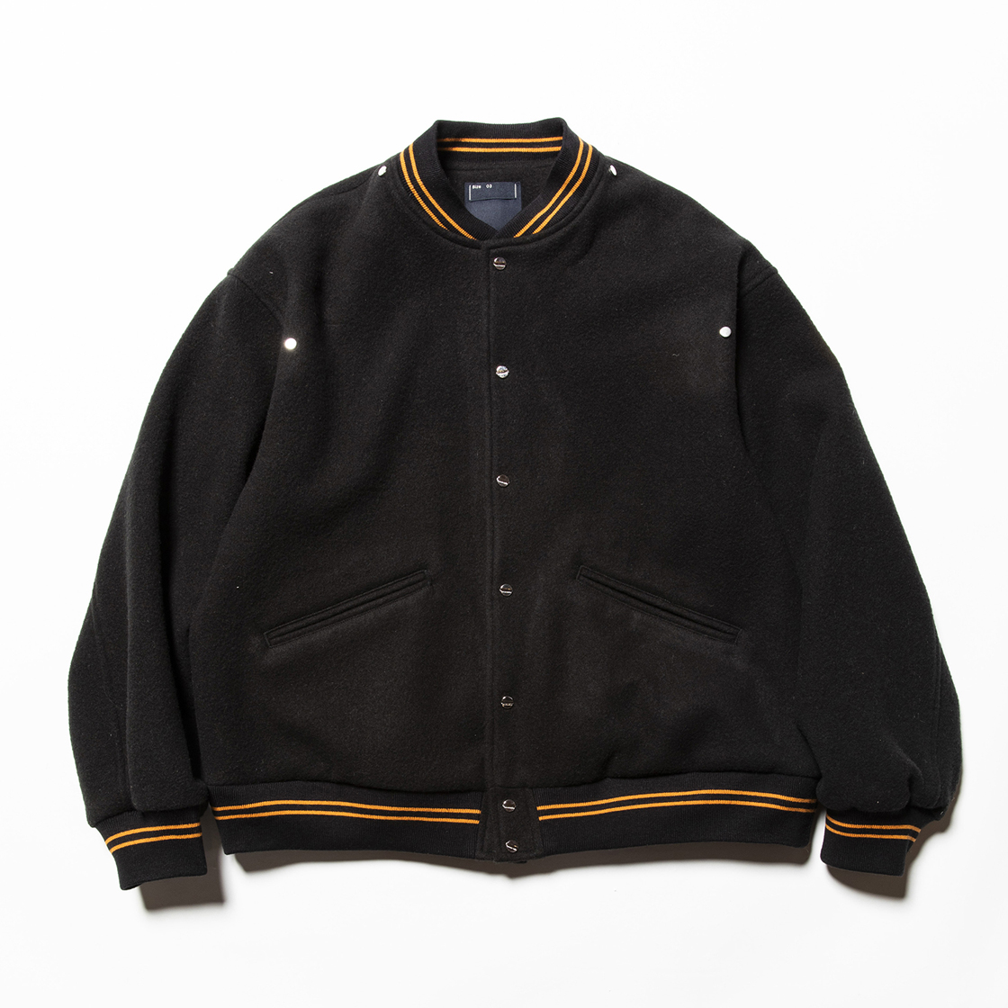 Retro Fleece Melton Varsity Jackets C.Blue