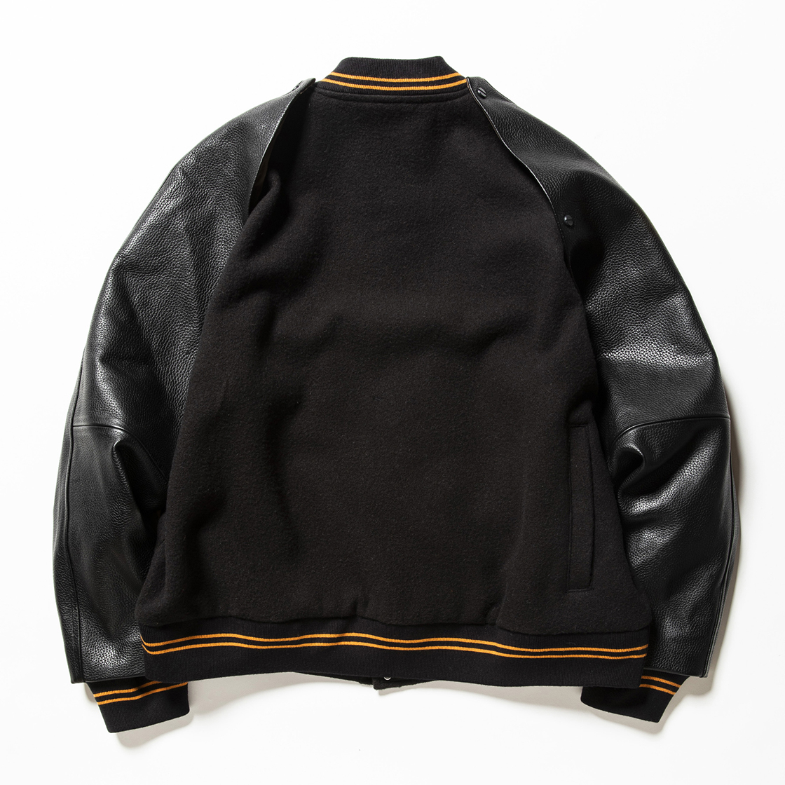 Retro Fleece Melton Varsity Jackets C.Blue