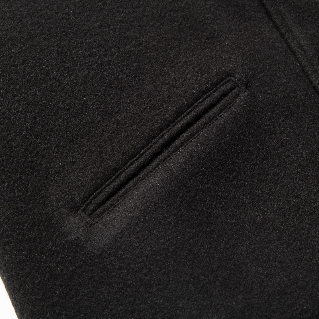 Retro Fleece Melton Varsity Jackets C.Blue