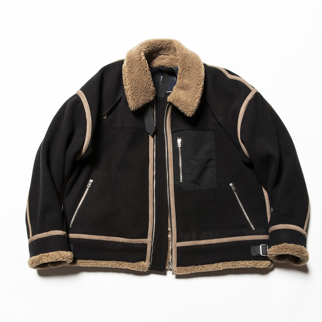 Retro Fleece Melton B3 C.Blue