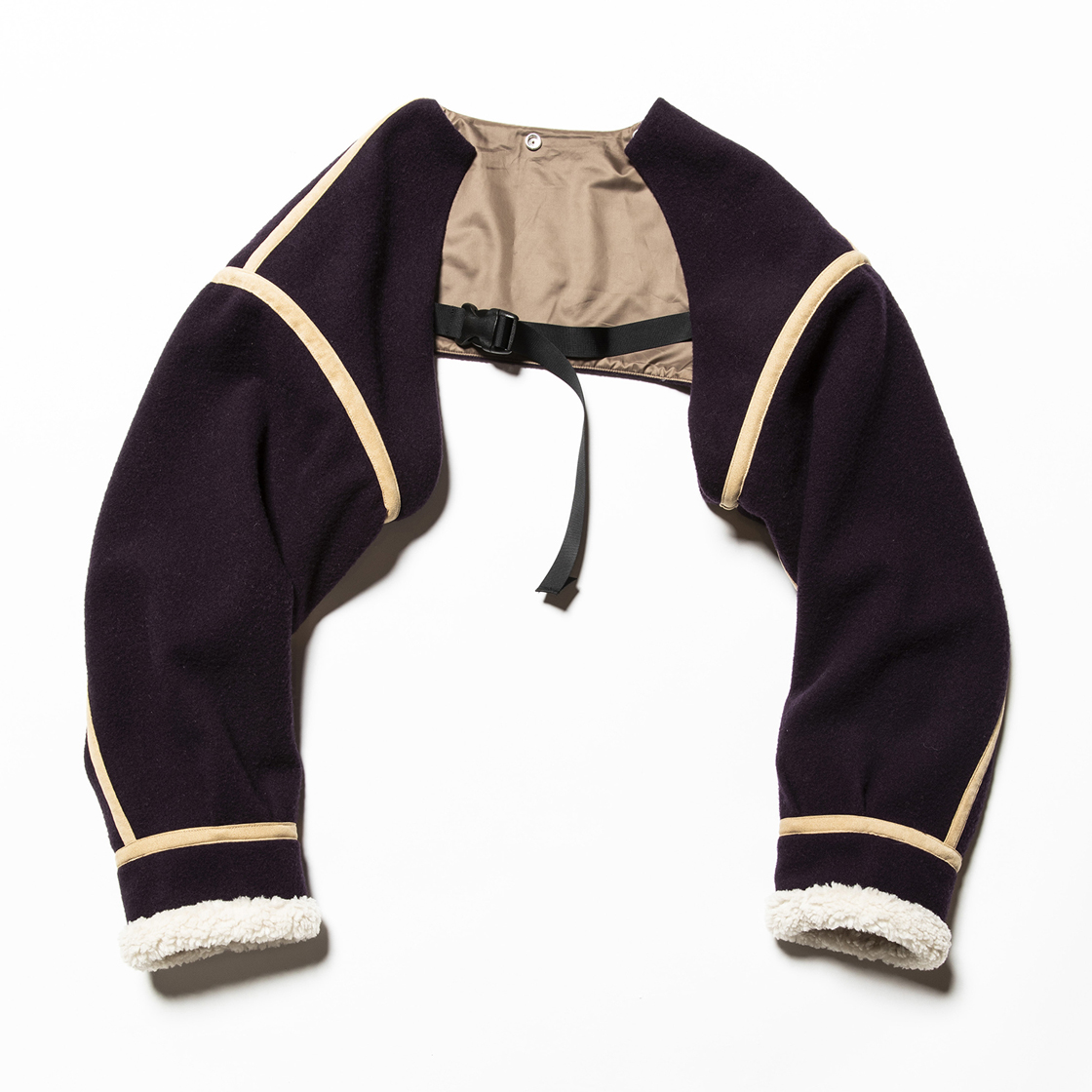 Retro Fleece Melton B3 D.Purple