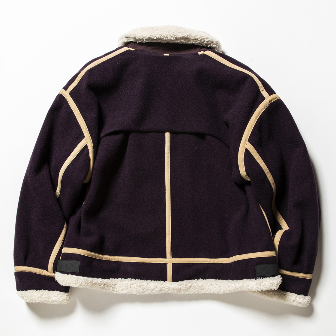Retro Fleece Melton B3 D.Purple