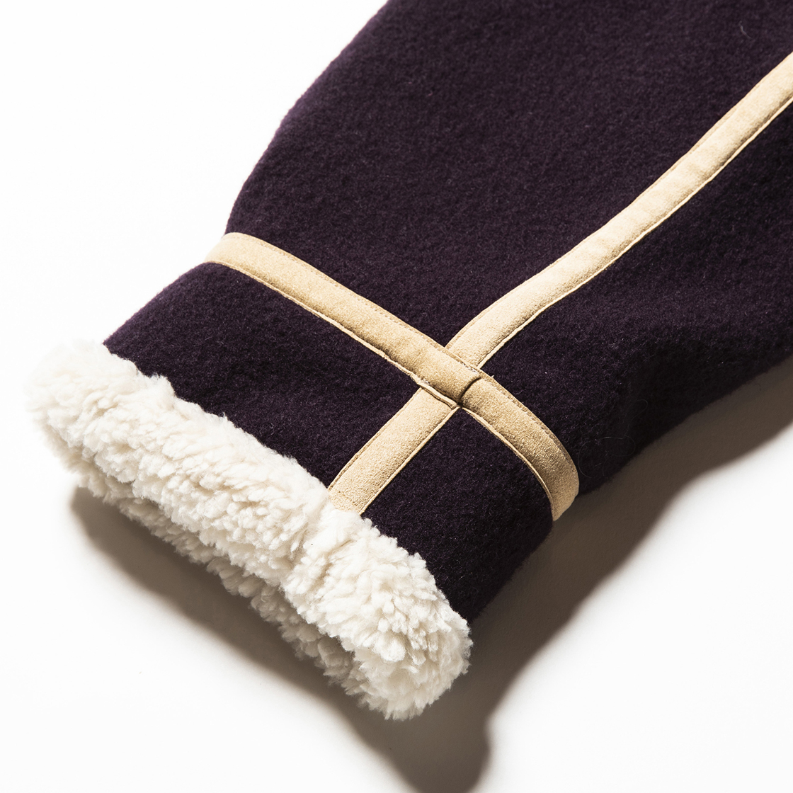 Retro Fleece Melton B3 D.Purple