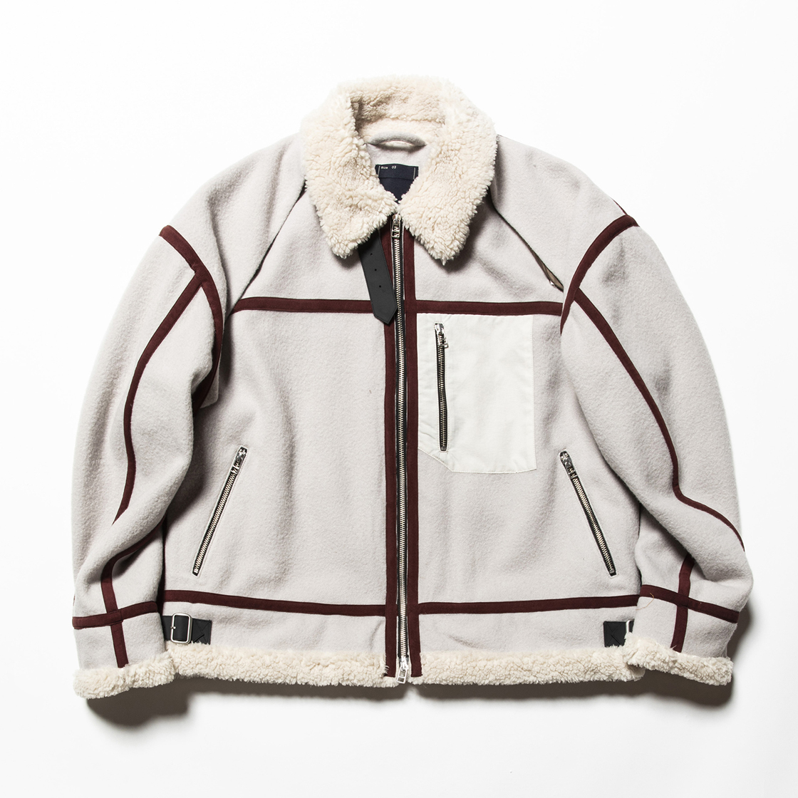 Retro Fleece Melton B3 G.White