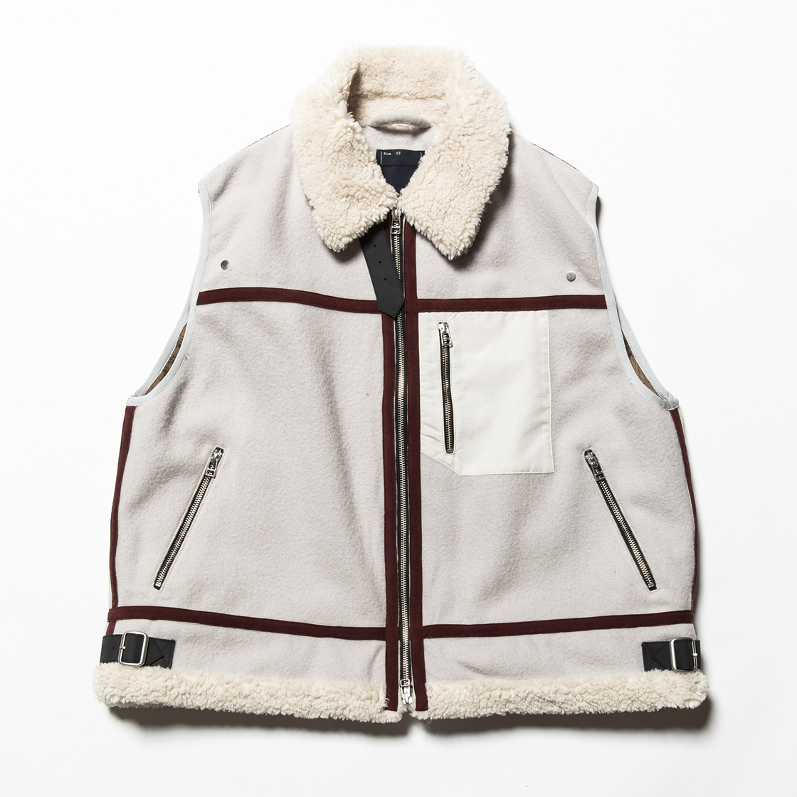 Retro Fleece Melton B3 G.White