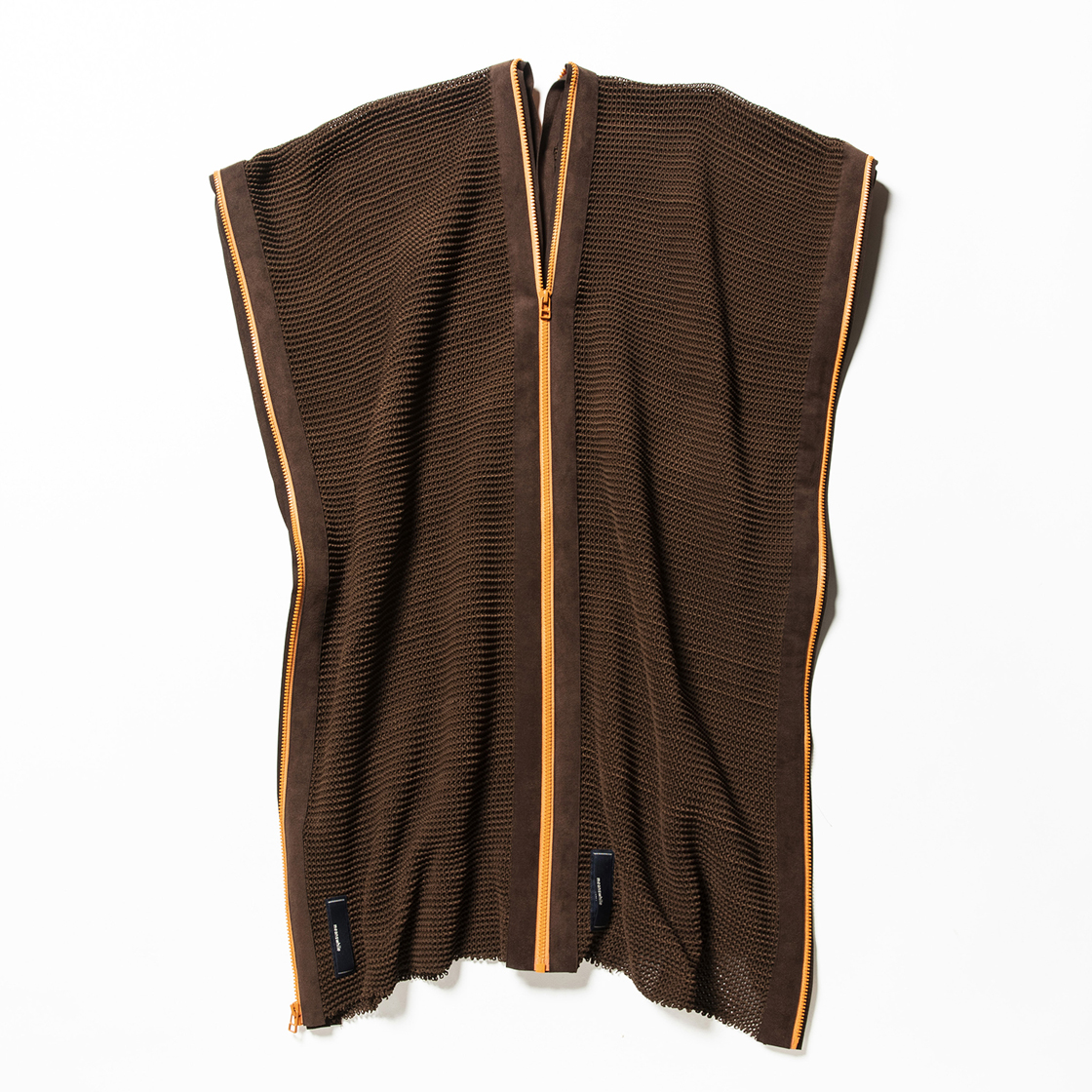 Slit Knit Unit Stole Brown