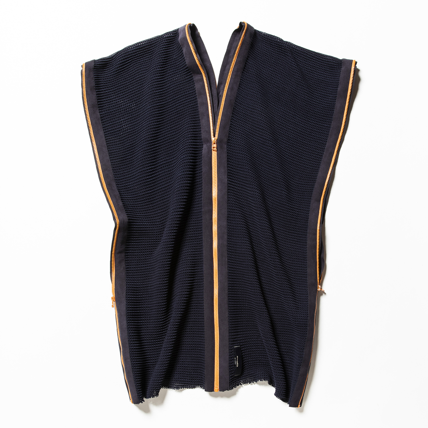 Slit Knit Unit Stole Navy