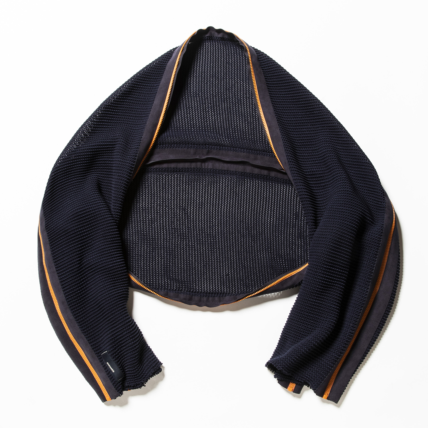 Slit Knit Unit Stole Navy