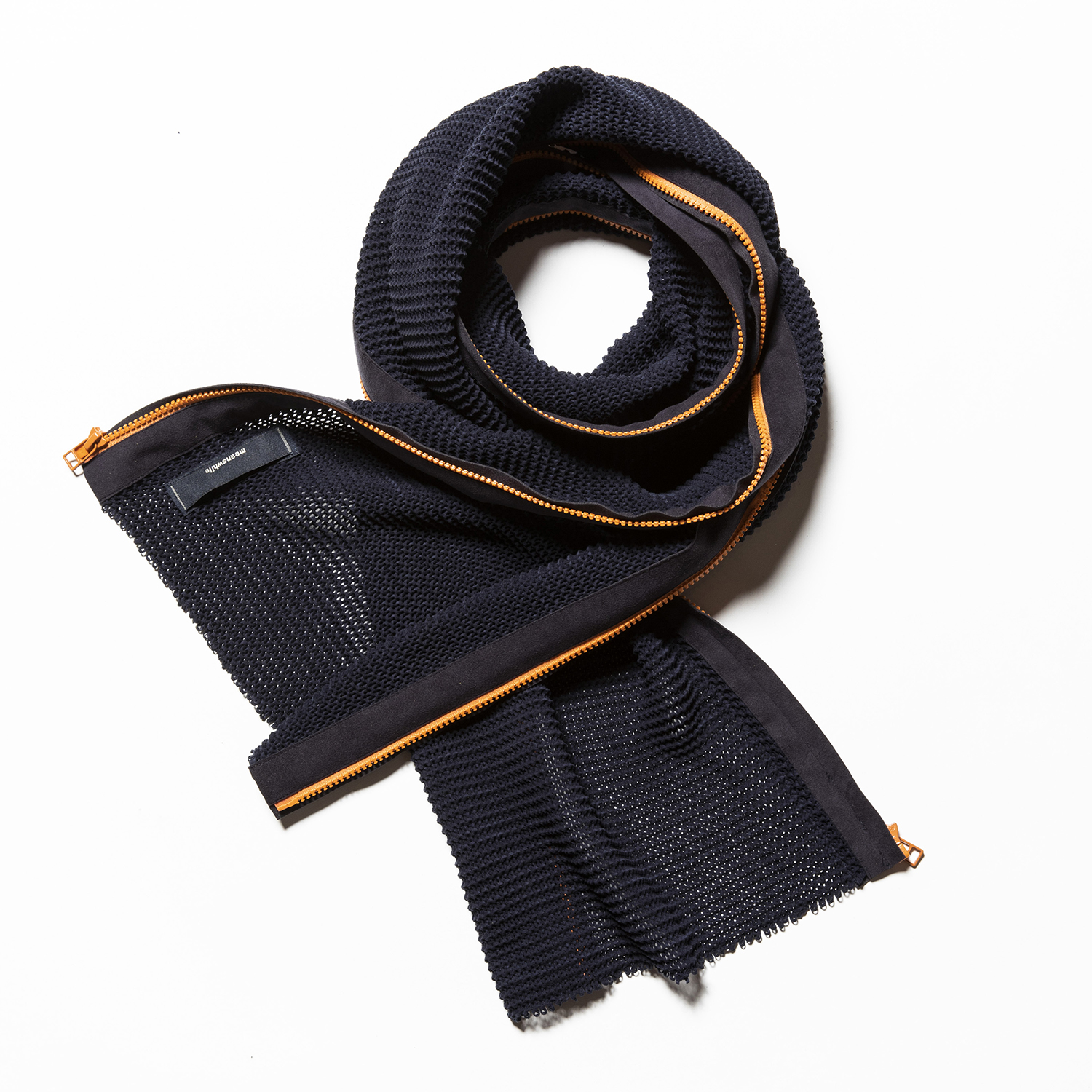 Slit Knit Unit Stole Navy