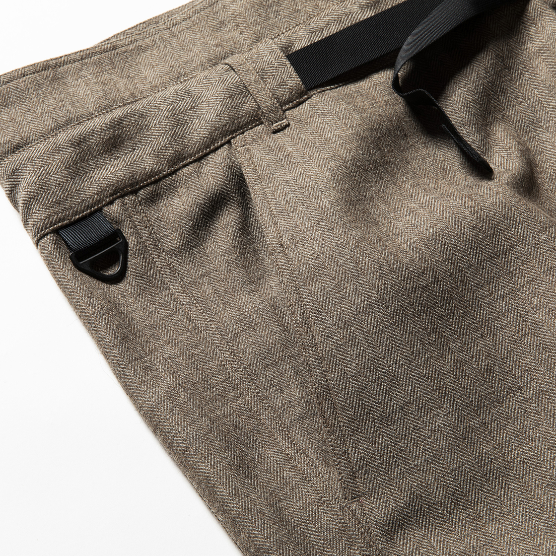 Alpaca Herringbone Wrap PT Beige