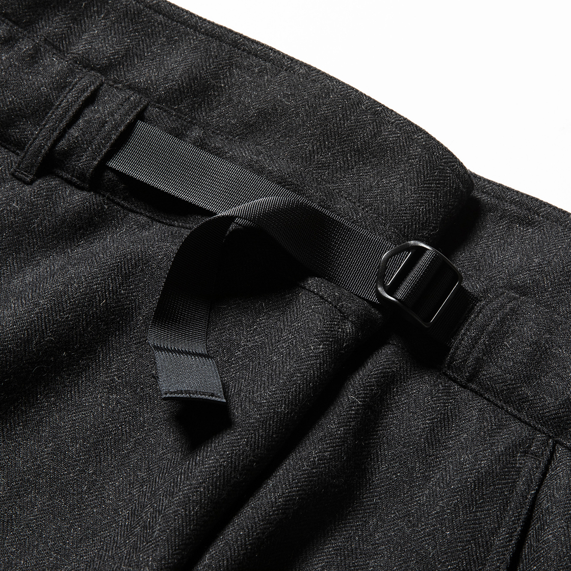 Alpaca Herringbone Wrap PT Coal