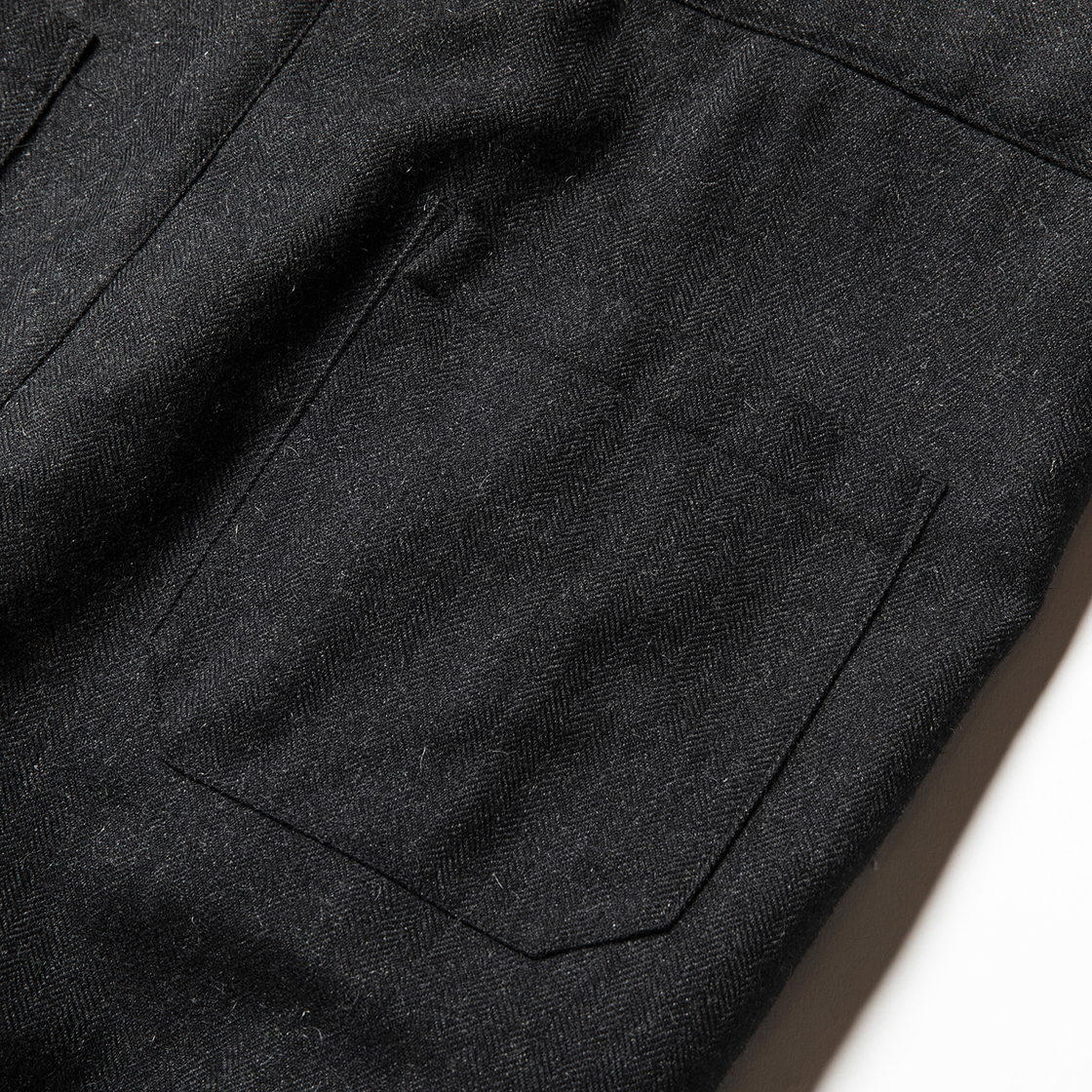 Alpaca Herringbone Wrap PT Coal
