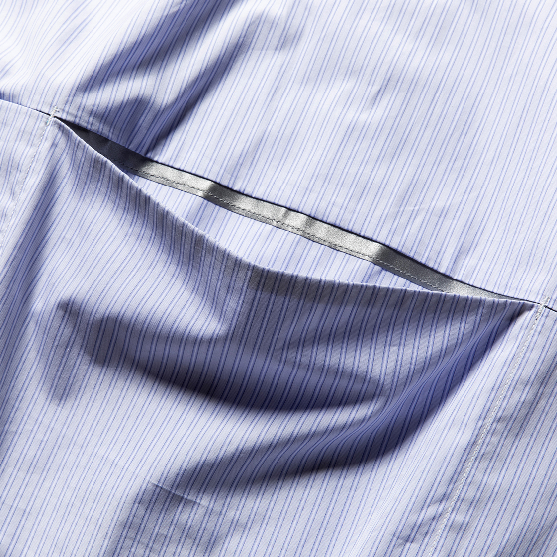 Imperial Poplin Packable SH Stripe