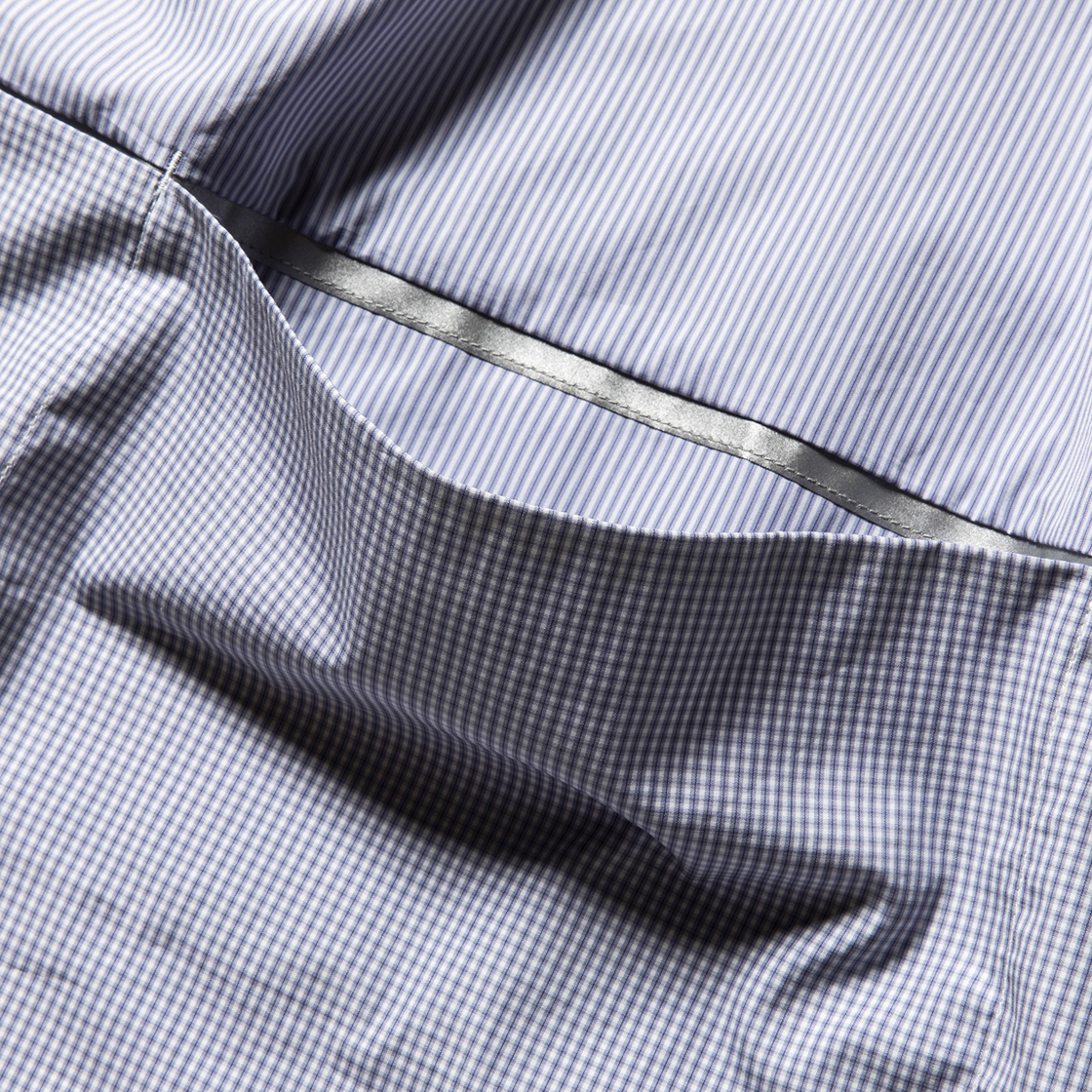 Imperial Poplin Packable SH Check/Stripe
