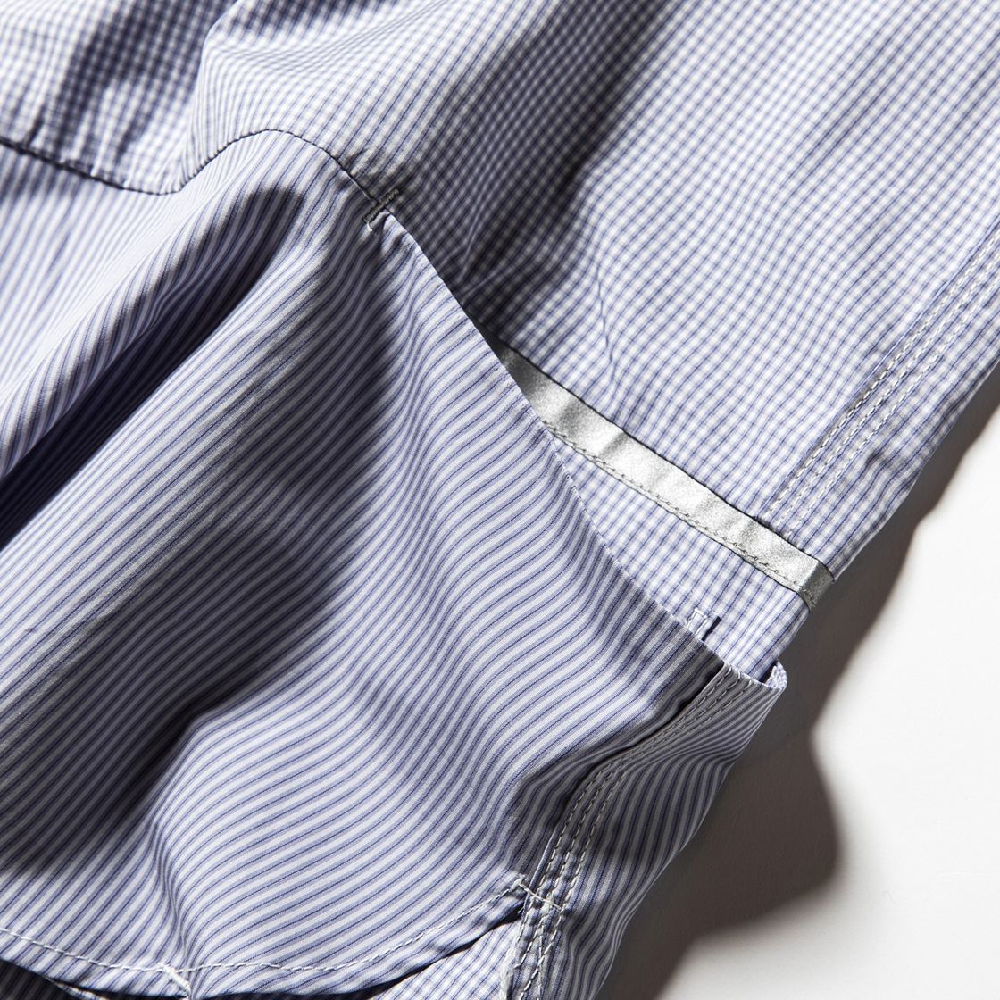Imperial Poplin Packable SH Stripe/Check
