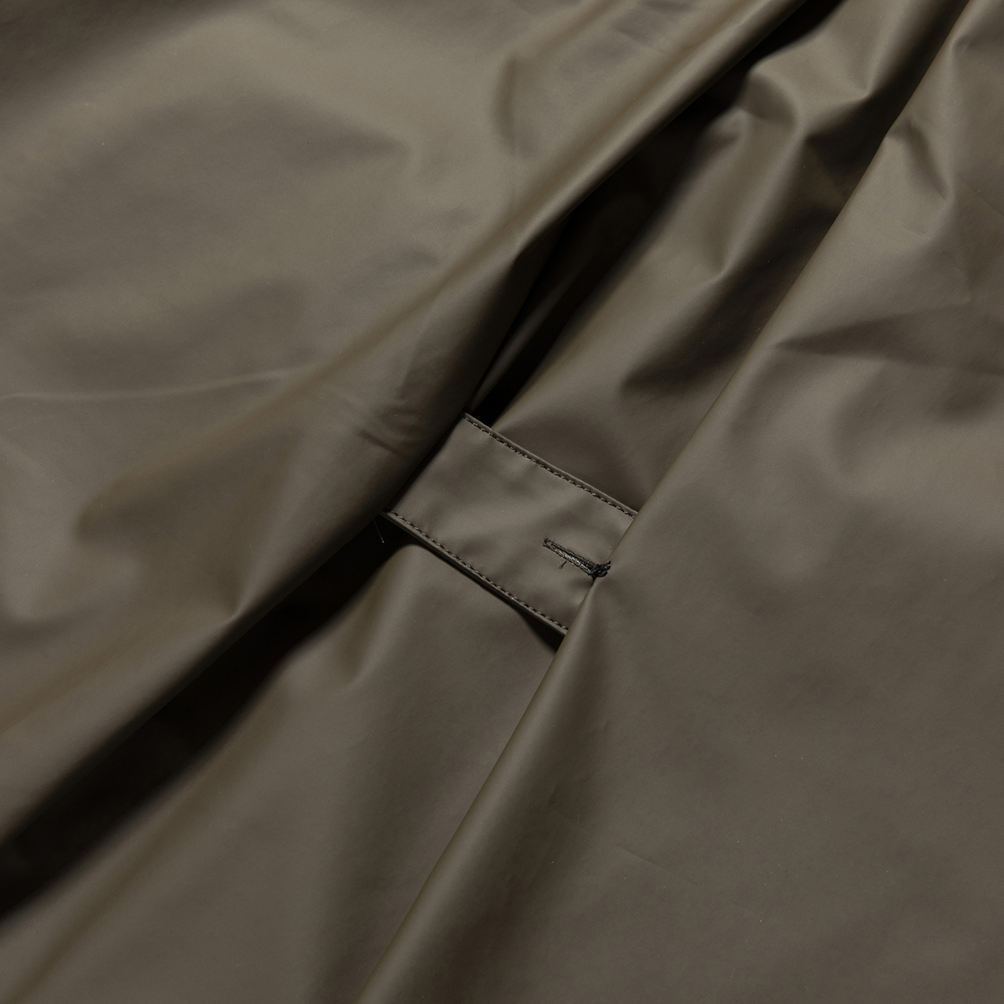 Rubber Cloth Shirts Parka Brown