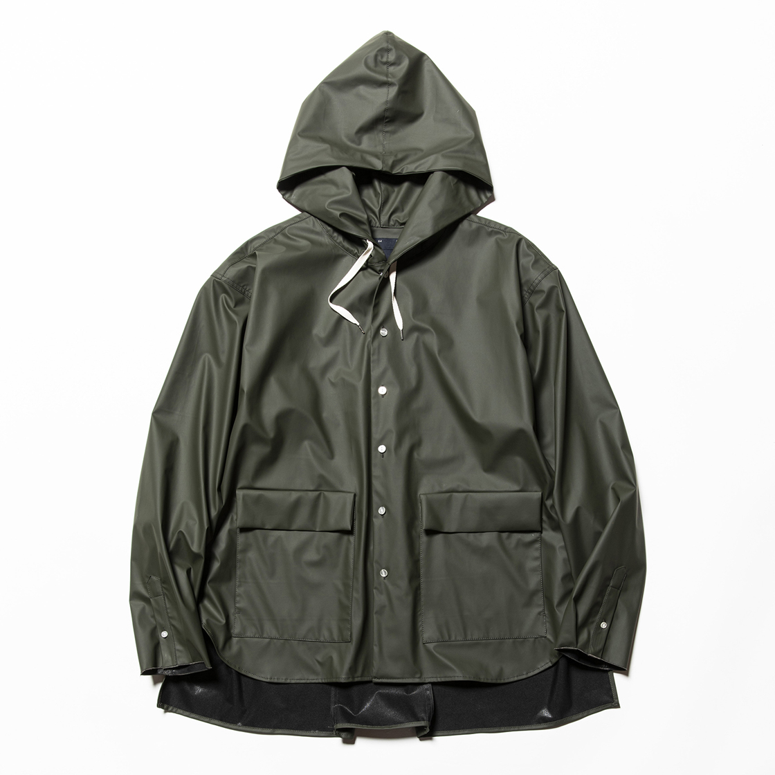 Rubber Cloth Shirts Parka Coal