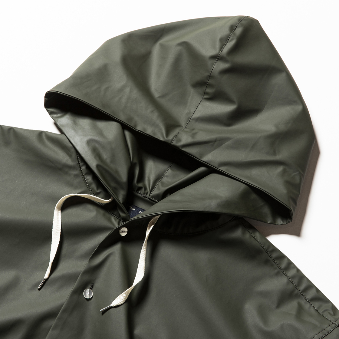 Rubber Cloth Shirts Parka Coal