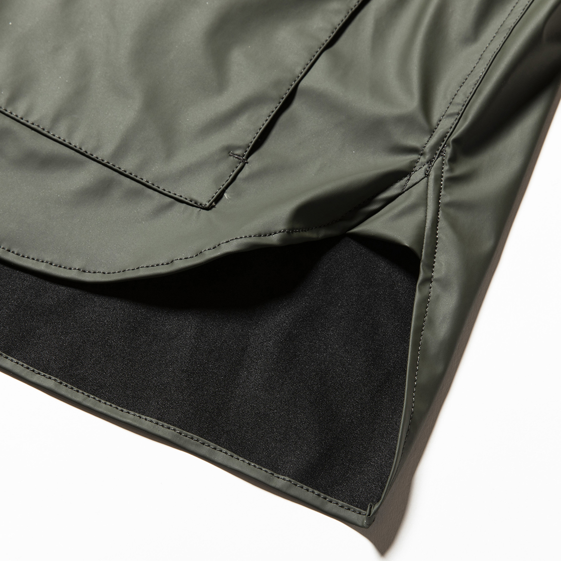Rubber Cloth Shirts Parka Coal