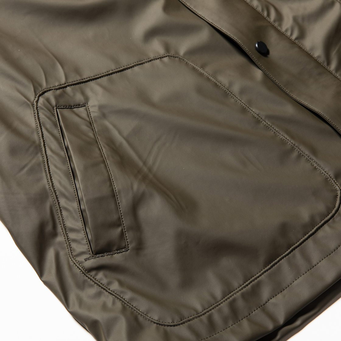 Rubber Cloth Incomplete JKT Brown
