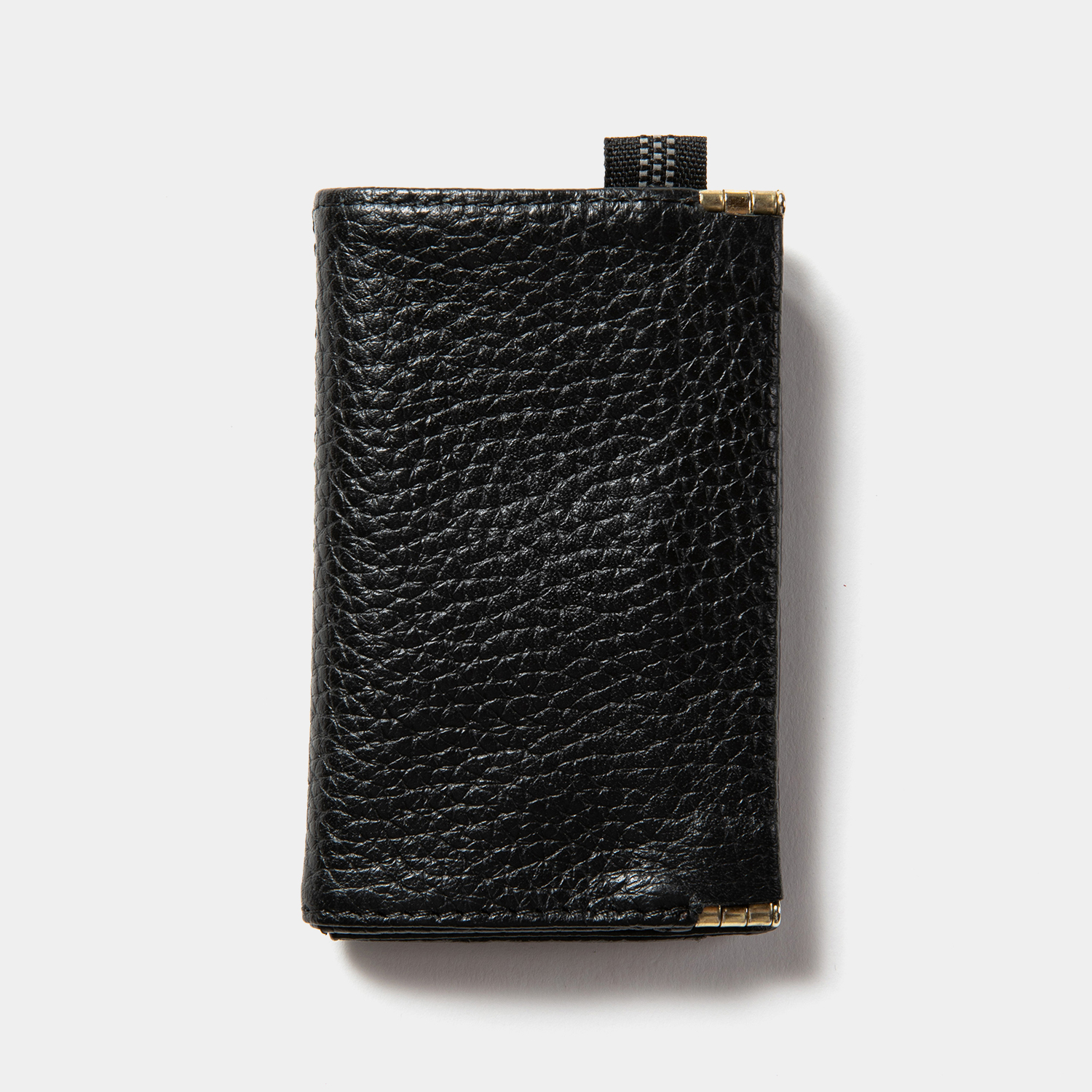 Leather Minimal Wallet / Off Black