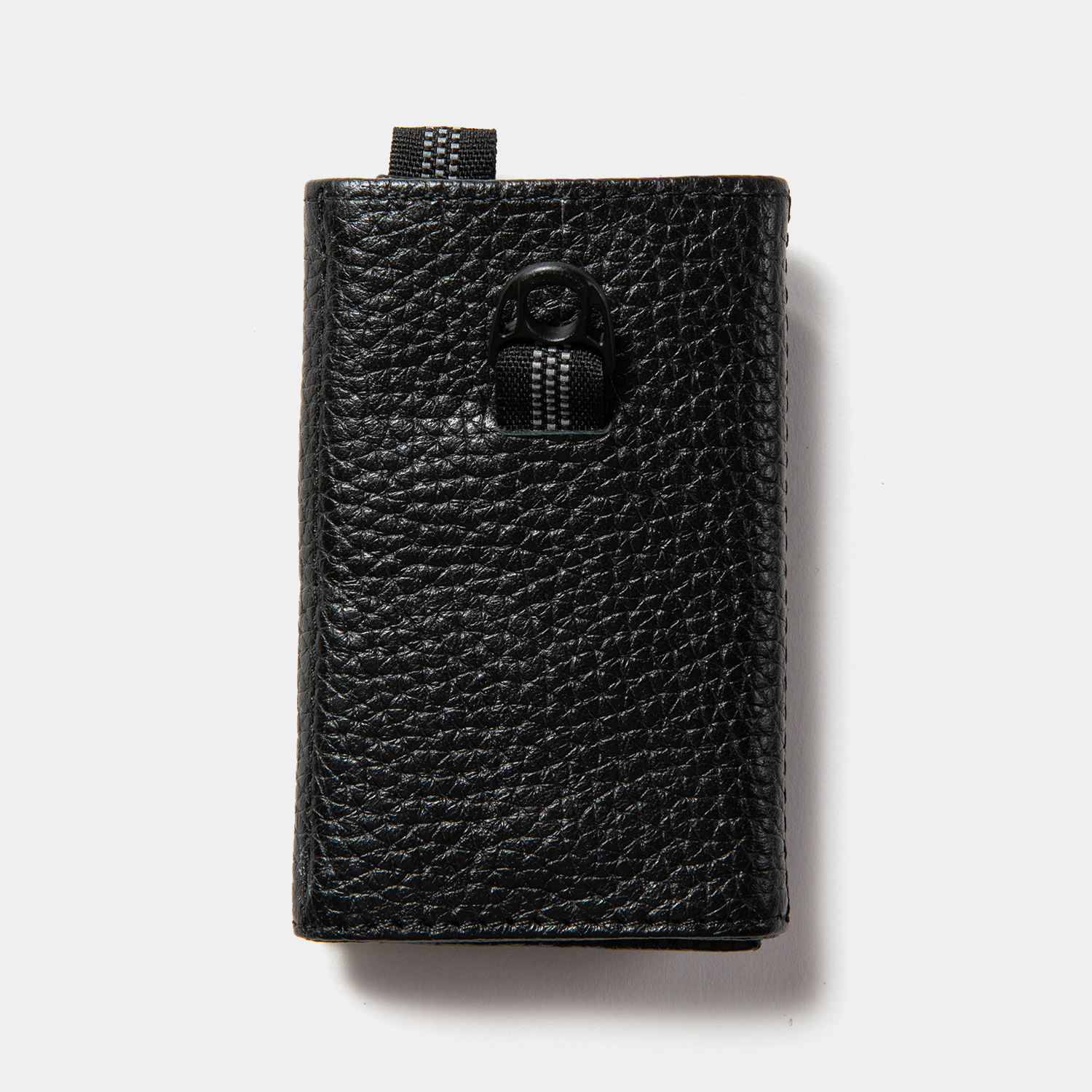 Leather Minimal Wallet / Off Black